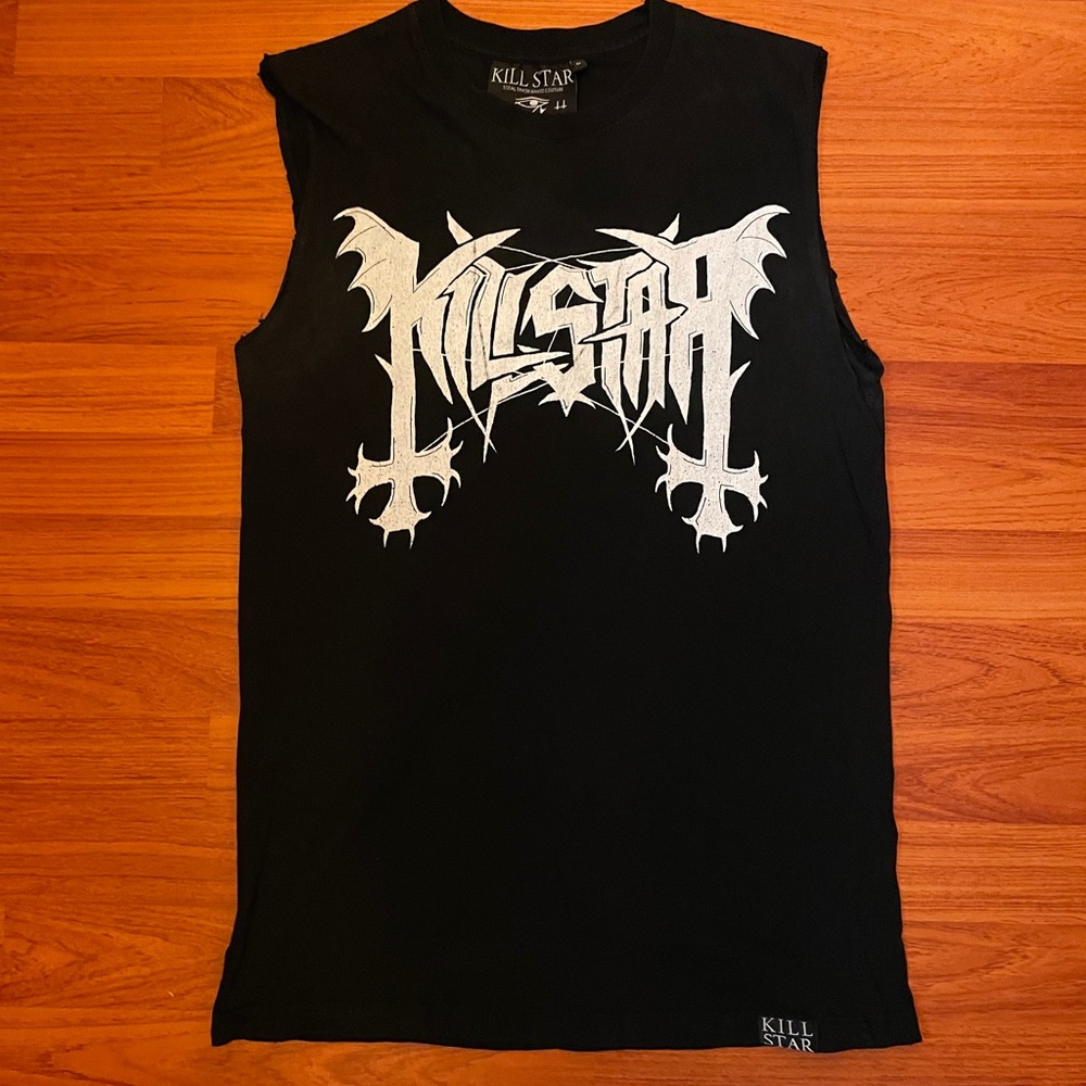 Killstar sleeveless logo tee